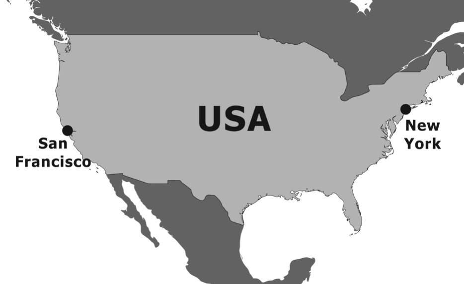 A map of the USA
